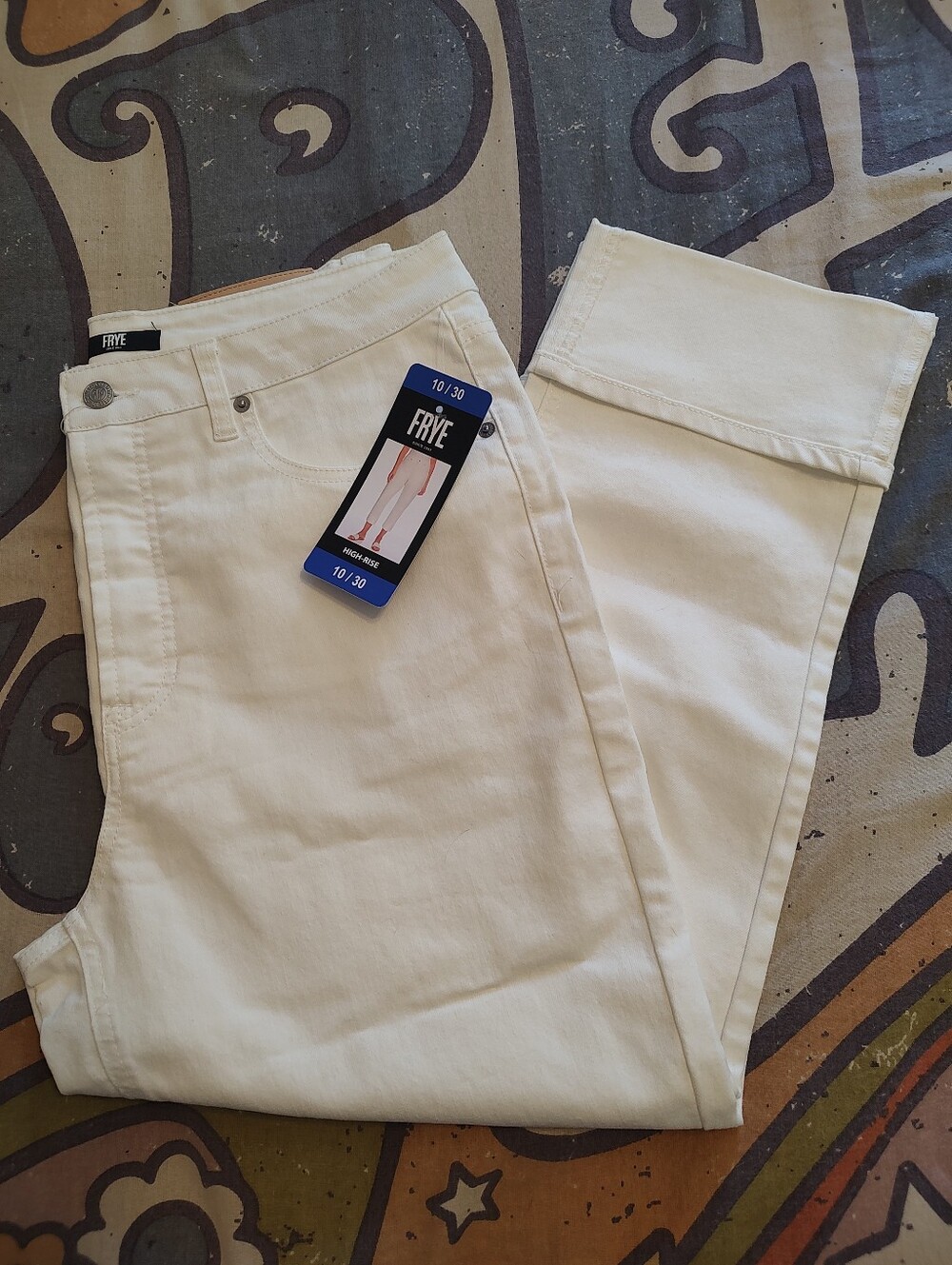 Frye High Rise Crop Armani Jeans
